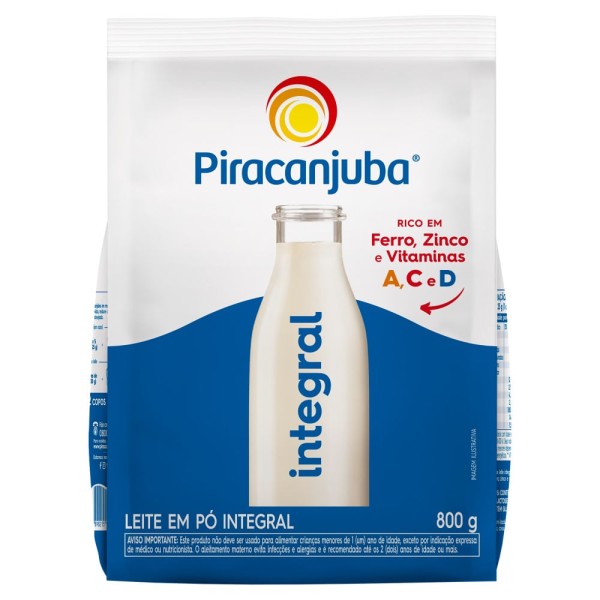 Encontraproduto.com.br - LEITE EM PO PIRACANJUBA SACHE 800G INTEGRAL