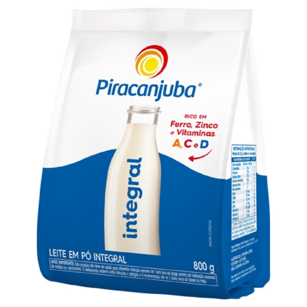 Encontraproduto.com.br - LEITE EM PO PIRACANJUBA SACHE 800G INTEGRAL