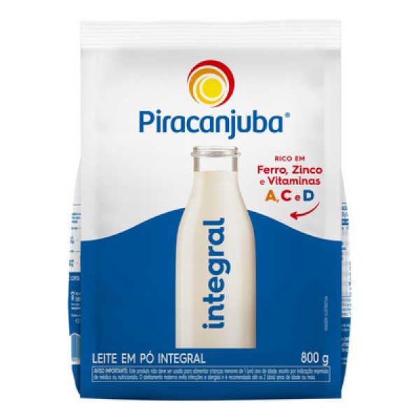 Encontraproduto.com.br - LEITE EM PO PIRACANJUBA SACHE 800G INTEGRAL