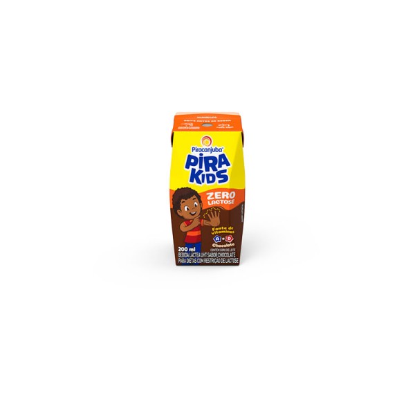 Encontraproduto.com.br - Bebida Láctea UHT Chocolate Zero Lactose Pirakids Caixa 200 ml