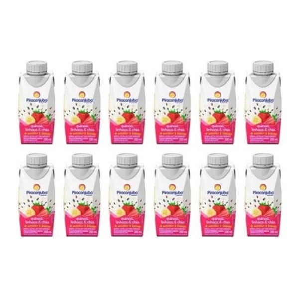 Piracanjuba Morango E Banana Caixa 200ml