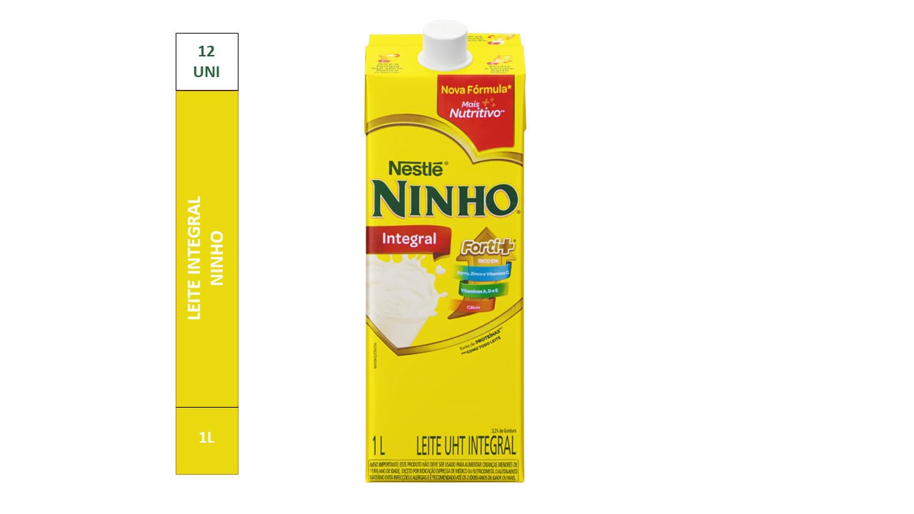 Encontraproduto.com.br - Leite Longa Vida Ninho Integral TP com 1L