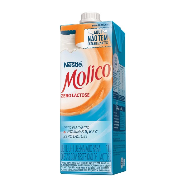 Encontraproduto.com.br - Leite Longa Vida Molico Zero Lactose TP com 1L
