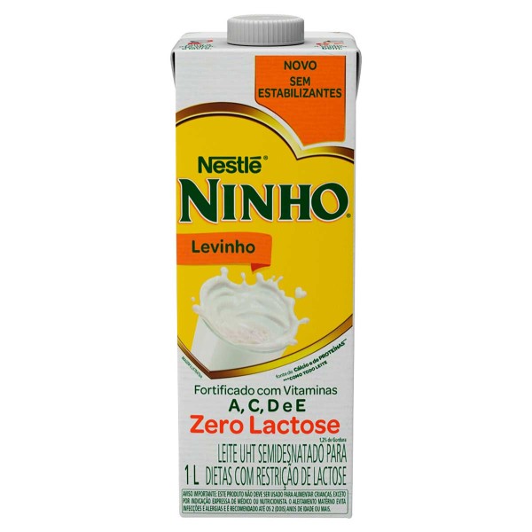 Leite UHT Semidesnatado Zero Lactose Ninho Levinho  1L