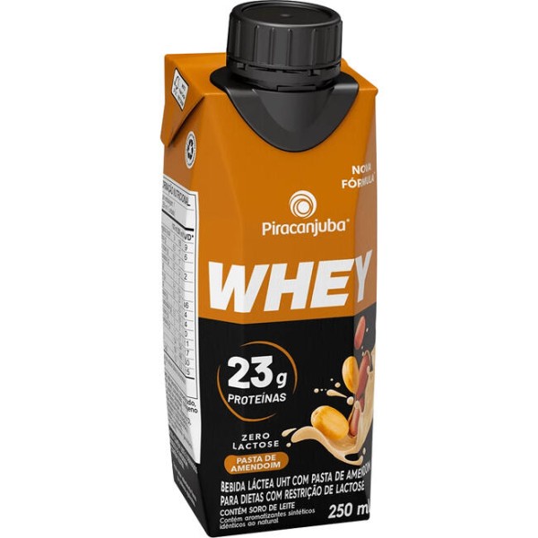 Encontraproduto.com.br - Bebida Láctea Whey Piracanjuba Amendoim Zero Lactose TP com 250ml