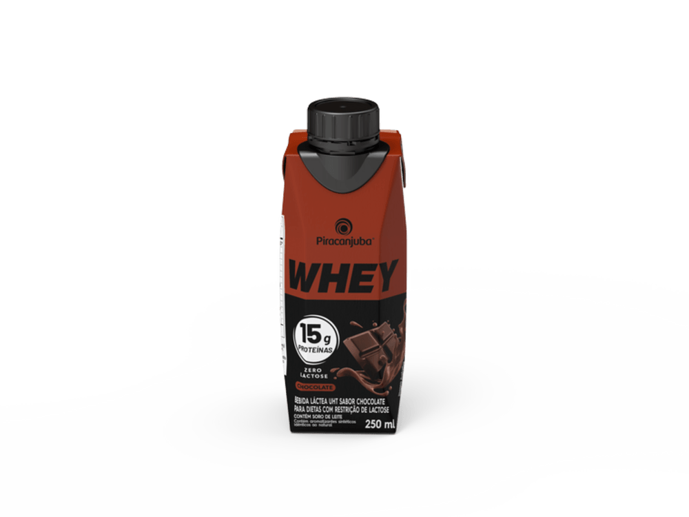 Encontraproduto.com.br - Bebida Láctea Whey Piracanjuba Chocolate Zero Lactose TP com 250ml