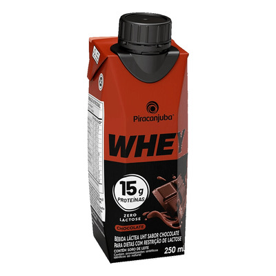Encontraproduto.com.br - Bebida Láctea Whey Piracanjuba Chocolate Zero Lactose TP com 250ml