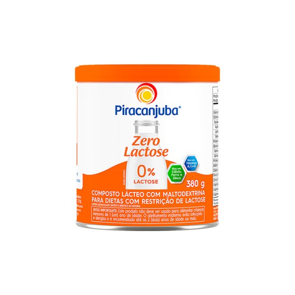 Encontraproduto.com.br - LEITE EM PO PIRACANJUBA ZERO LACTOSE LT 380G