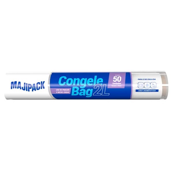 Encontraproduto.com.br - Saco para Freezer Majipack 2L | Com 50 Unidades
