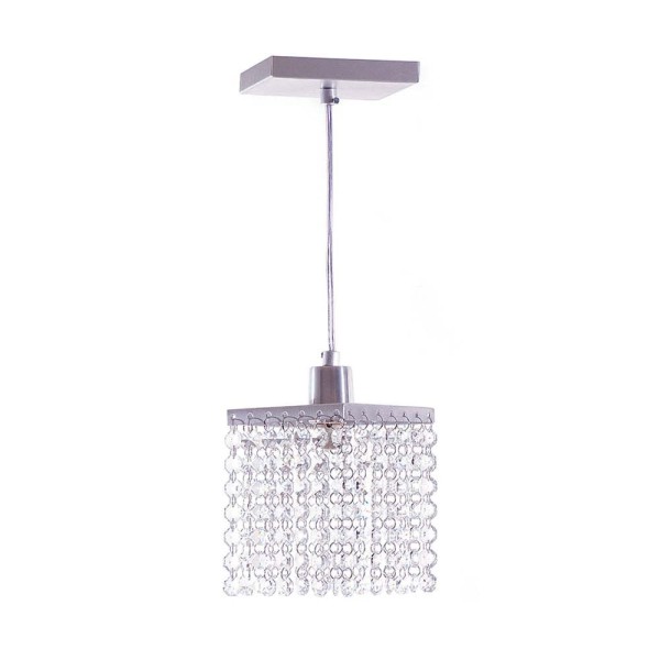 Pendente Crystal 1 lâmpada Halopin Auremar