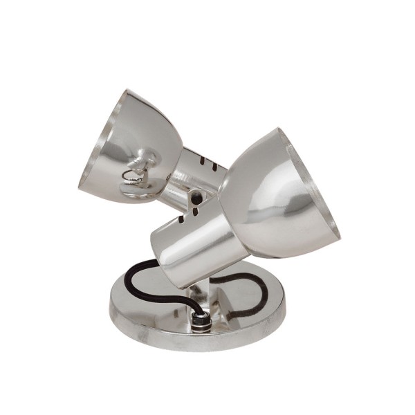 Encontraproduto.com.br - Spot Bocal largo de Sobrepor Auremar para 2 Lâmpadas 60W Cromado