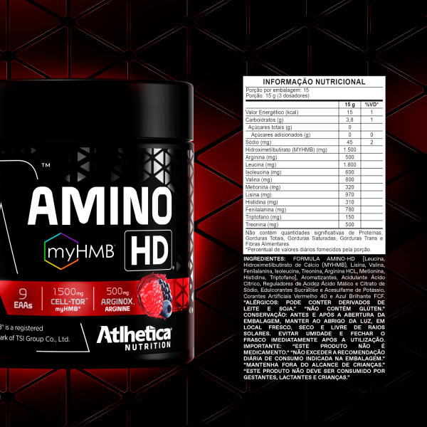 Encontraproduto.com.br - Suplemento Amino-HD (9 EAAs + Argivital™ + myHMB) 225g