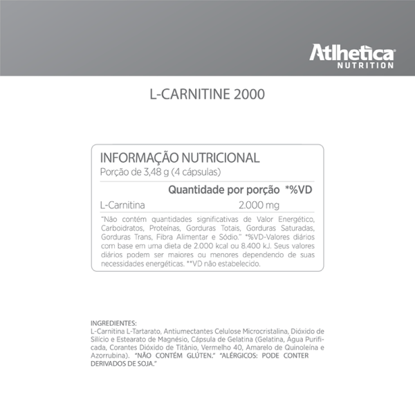 Encontraproduto.com.br - L-Carnitine Atlhetica com 60 cápsulas