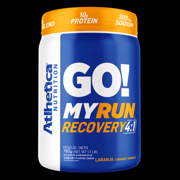 Encontraproduto.com.br - Suplemento Go! My Run Recovery 4:1 640g - Laranja