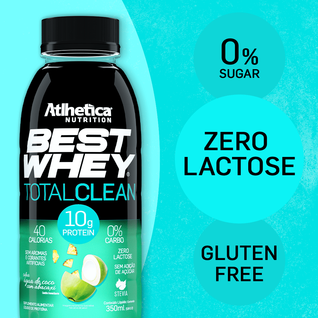 Encontraproduto.com.br - Best Whey Total Clean 350ml - Água de Coco com Abacaxi