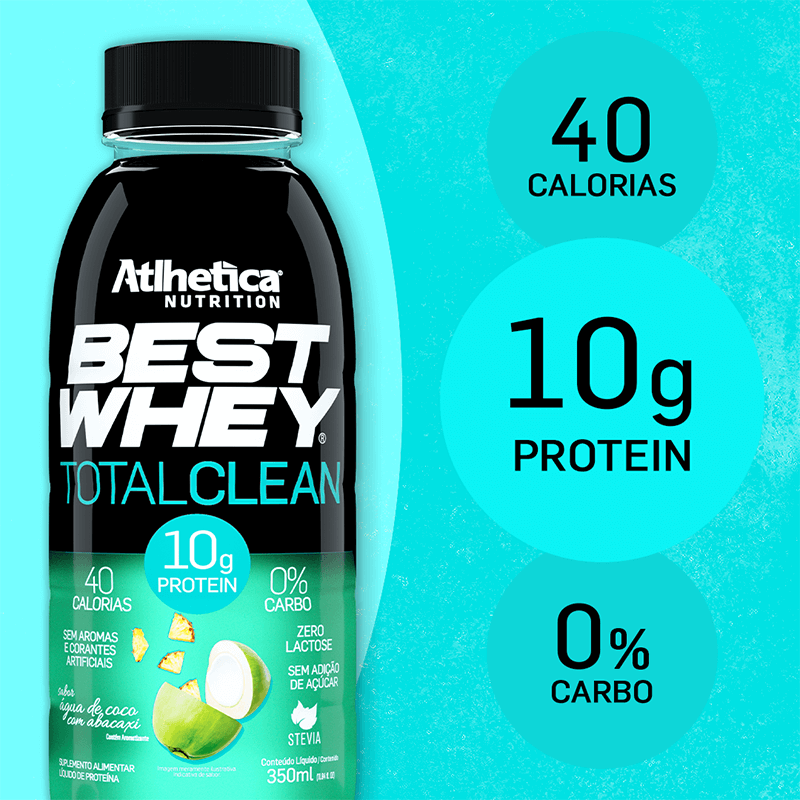 Encontraproduto.com.br - Best Whey Total Clean 350ml - Água de Coco com Abacaxi
