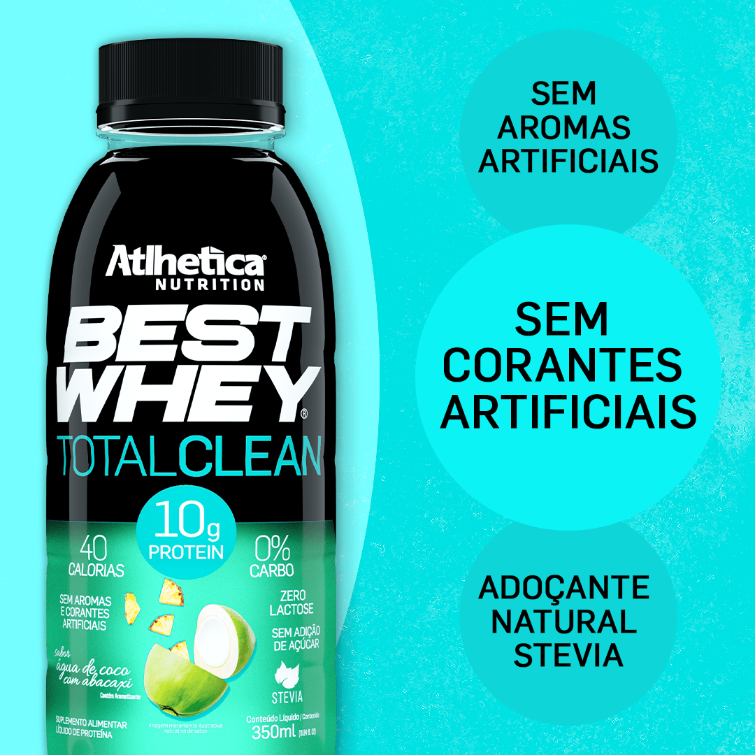 Encontraproduto.com.br - Best Whey Total Clean 350ml - Água de Coco com Abacaxi