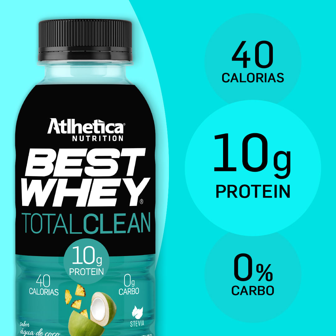 Encontraproduto.com.br - Best Whey Total Clean 350ml - Água de Coco com Abacaxi