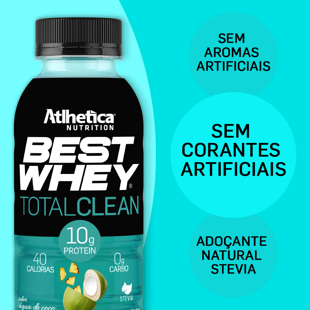 Encontraproduto.com.br - Best Whey Total Clean 350ml - Água de Coco com Abacaxi