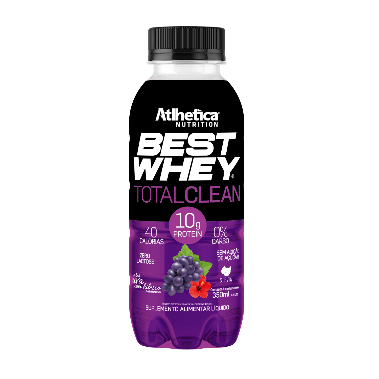 Encontraproduto.com.br - Best Whey RTD Total Clean Uva com Hibisco Atlhetica 350ml