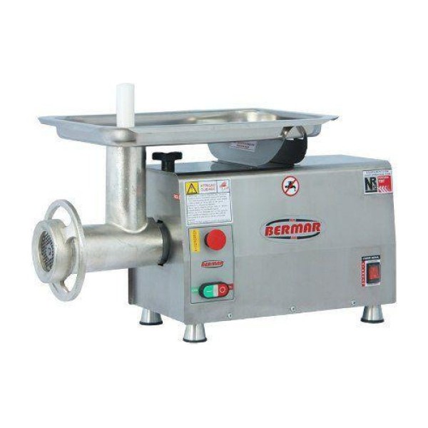 Moedor de Carne Boca 22 com Bocal de Inox 304 BM89NR PF Bermar