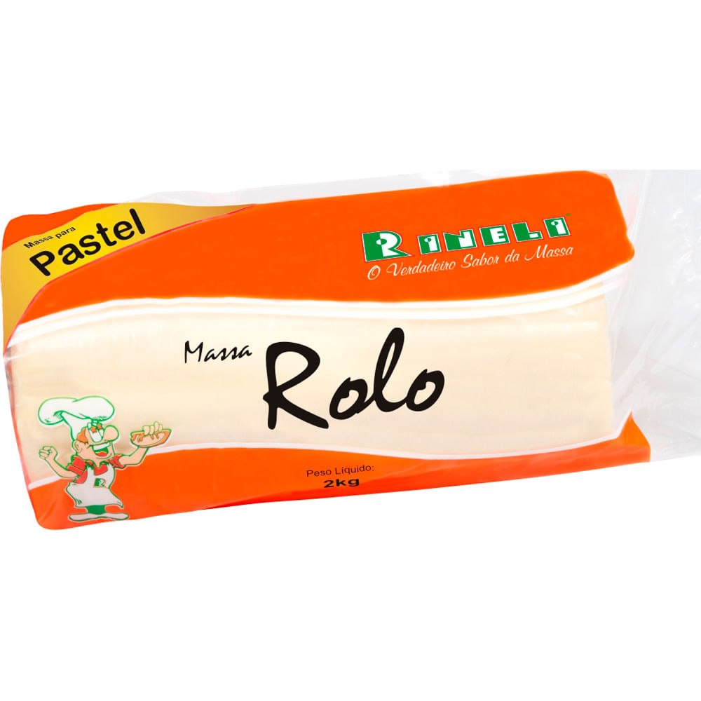 Massa para Pastel Rineli Rolo 2kg