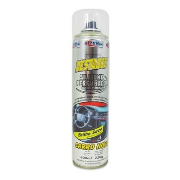 Encontraproduto.com.br - Silicone Destaque Spray Fragrância Carro Novo 400 ml Centralsul