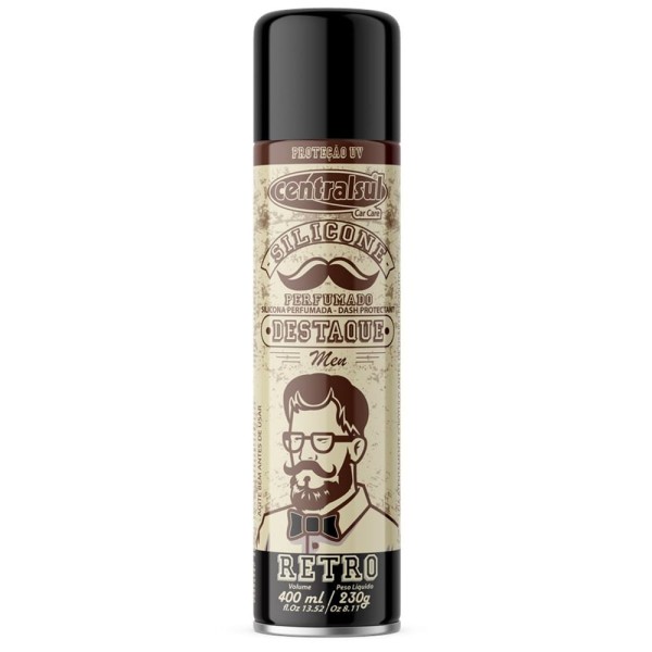 Encontraproduto.com.br - Silicone Aerossol Men Retro 400ml - Centralsul
