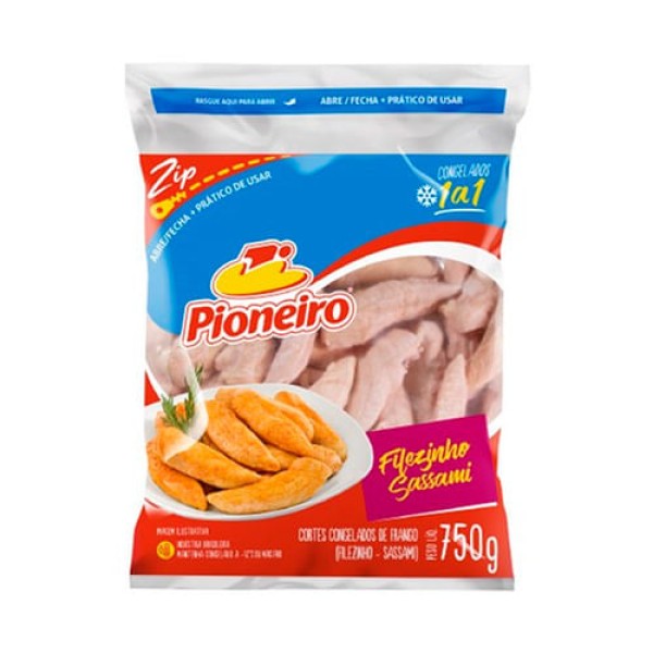 Encontraproduto.com.br - Filezinho de Frango Sassami Pioneiro Iqf 750g