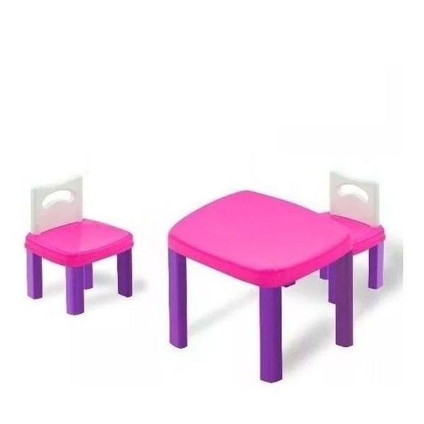 Encontraproduto.com.br - Mesinha Infantil Princesa Com 2 Cadeiras - Simo Toys 281