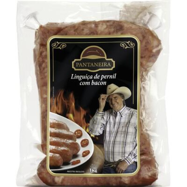 Encontraproduto.com.br - Linguiça de Pernil Saudali Pantaneira Com bacon Pacote com 1kg