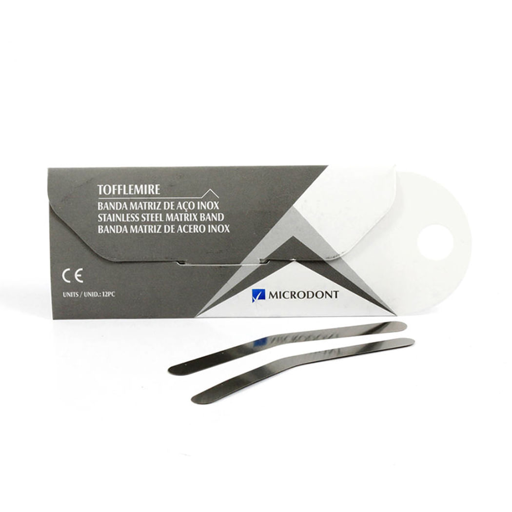 Encontraproduto.com.br - Banda Matriz de Aço Inox Tofflemire Nº1 com 12 - Microdont