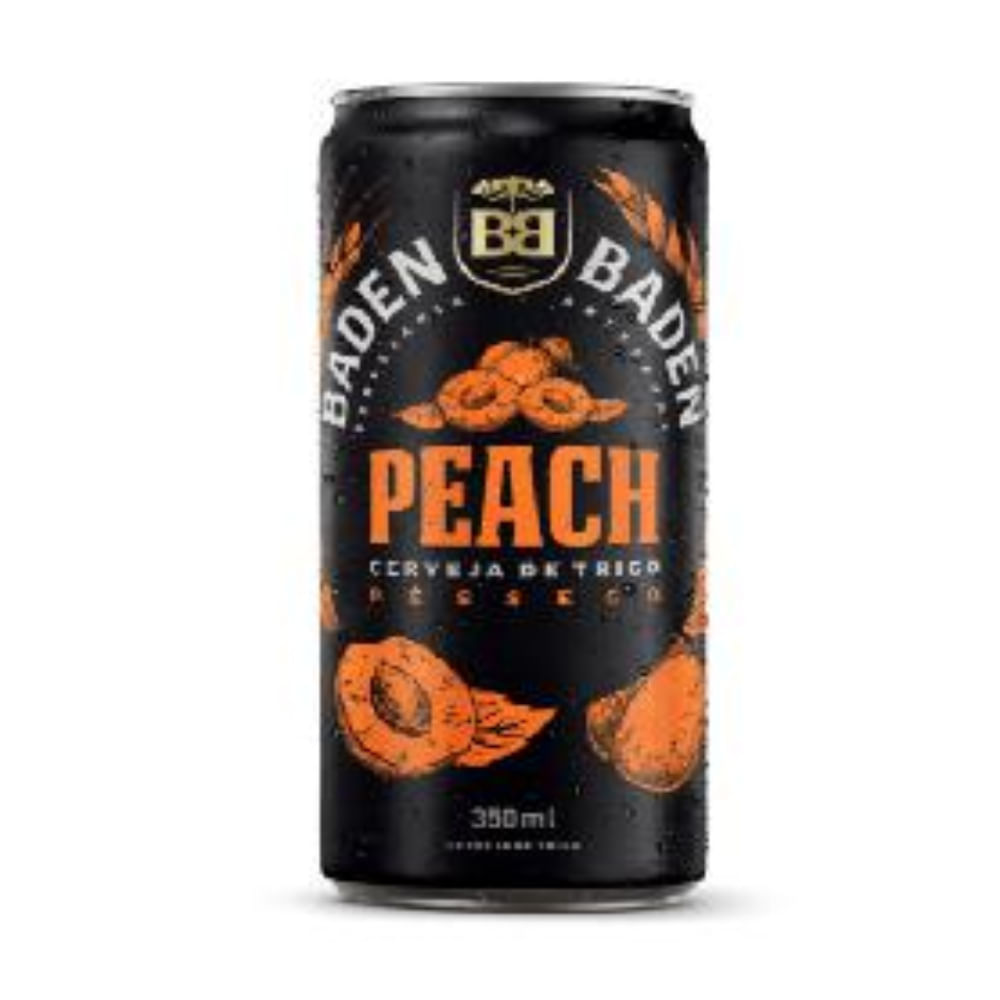 CERVEJA BADEN BADEN LATA 350ML PEACH /PESSEGO