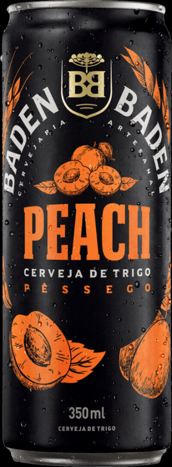 Encontraproduto.com.br - Cerveja de Trigo Peach Baden Baden Lata 350ml
