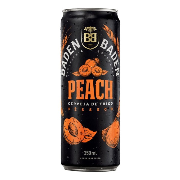 Encontraproduto.com.br - Cerveja de Trigo Peach Baden Baden Lata 350ml