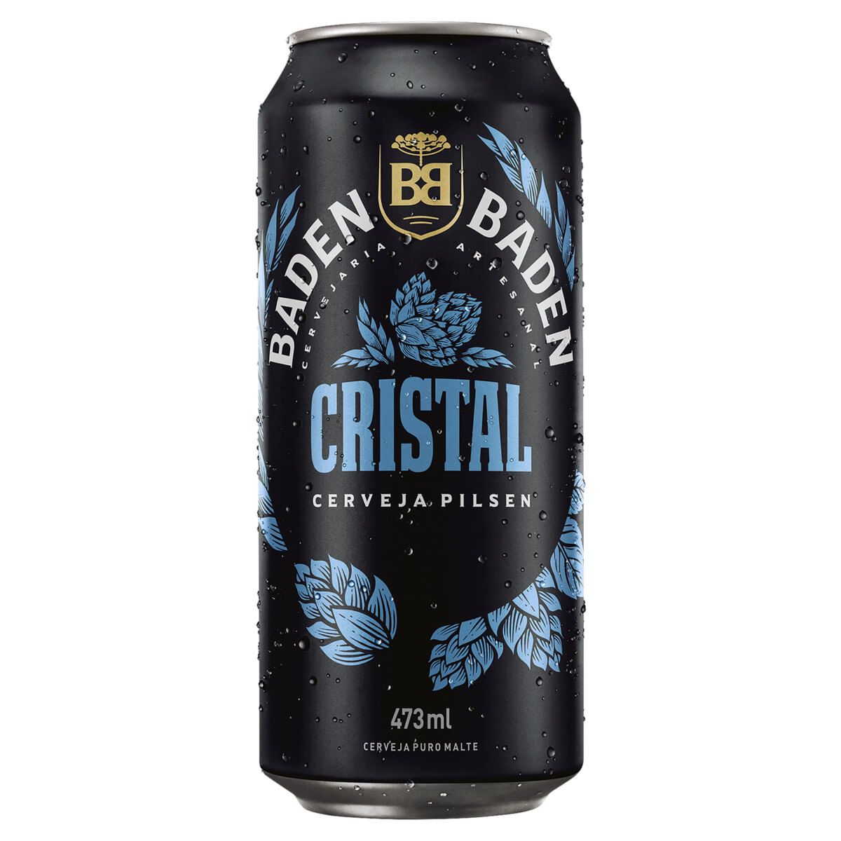 Cerveja Pilsen Puro Malte Cristal Baden Baden Lata 473ml