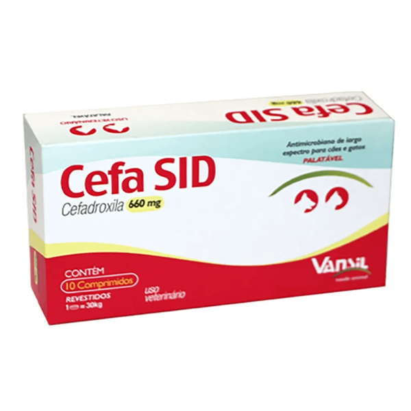 Cefa Sid 660mg Antimicrobiano para Cães e Gatos