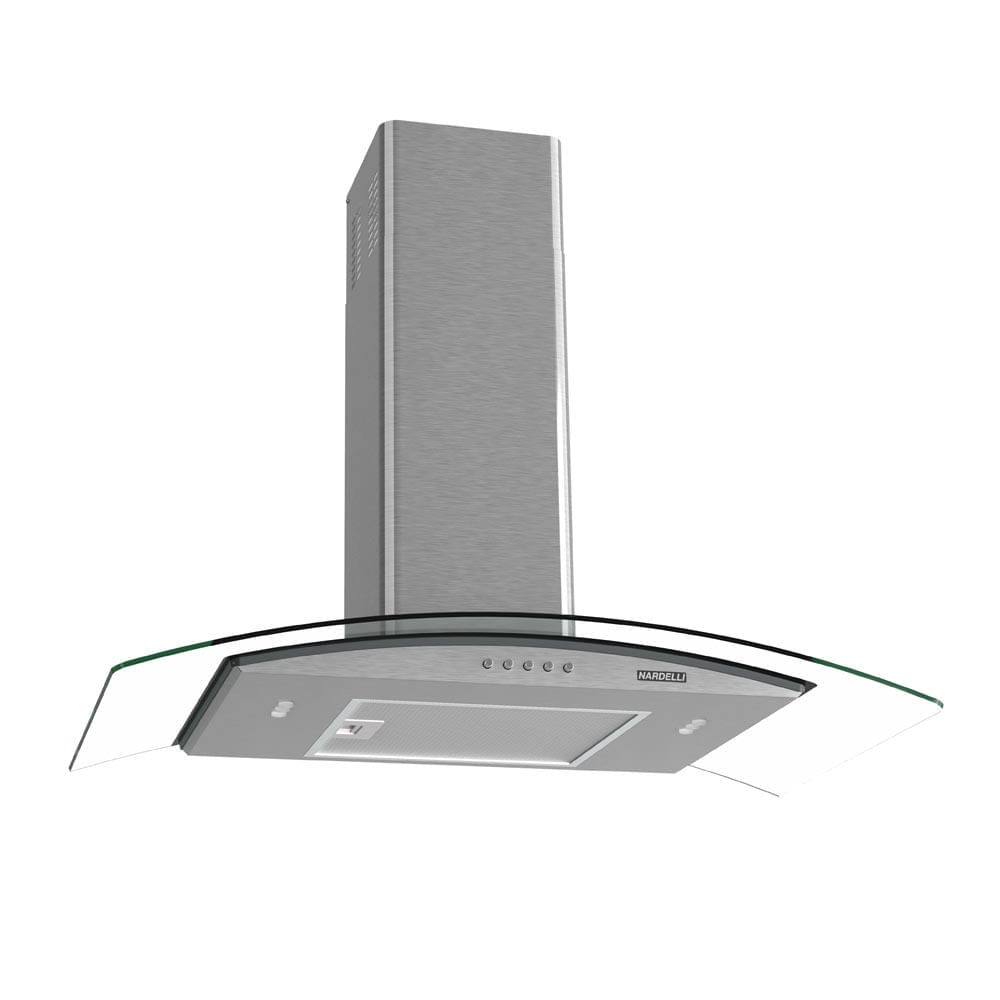 Encontraproduto.com.br - Coifa De Parede Clean Vidro Curvo 80cm 140w 110v