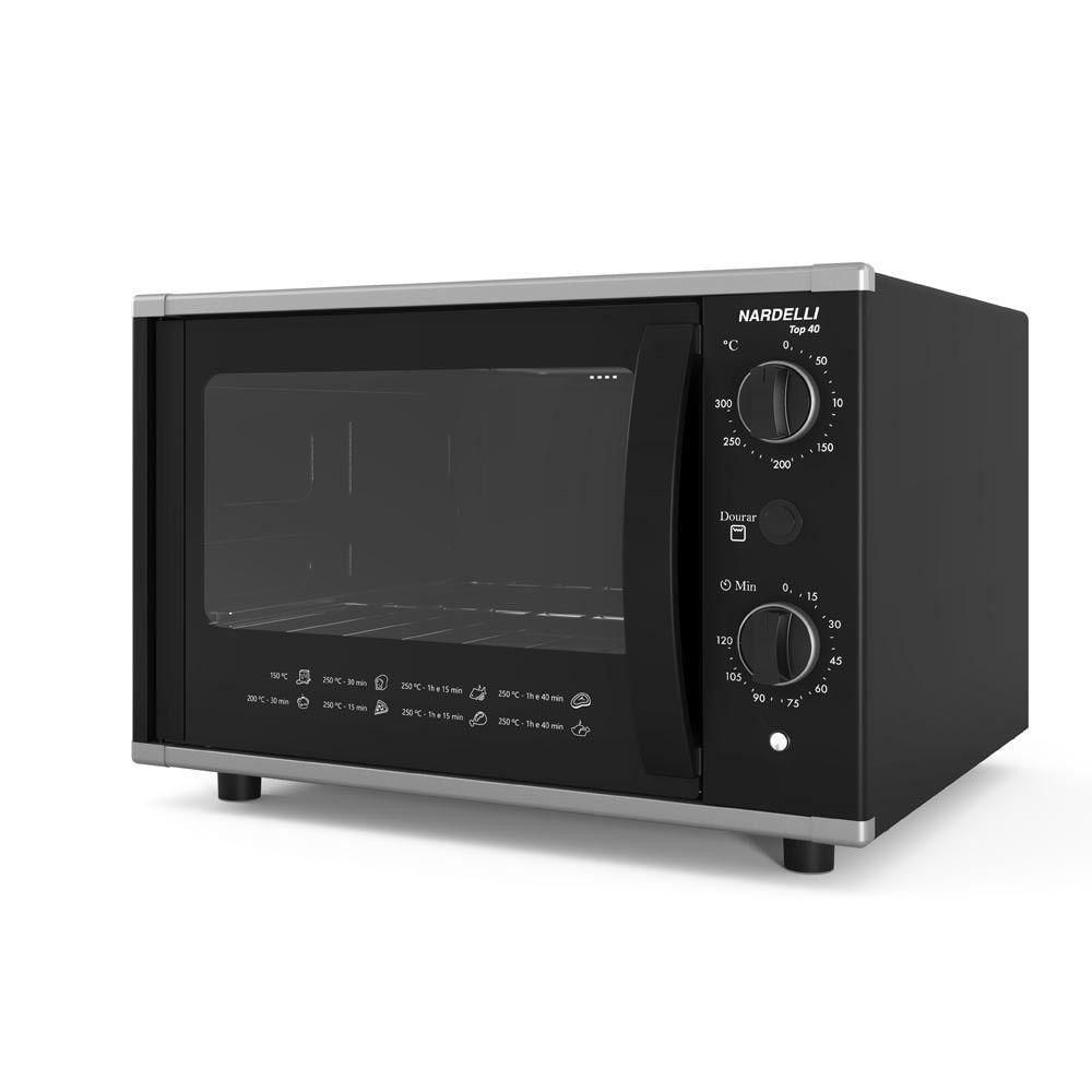 Encontraproduto.com.br - Forno Elétrico Nardelli Top40 com Timer 40 Litros Easy Clean 1700W
