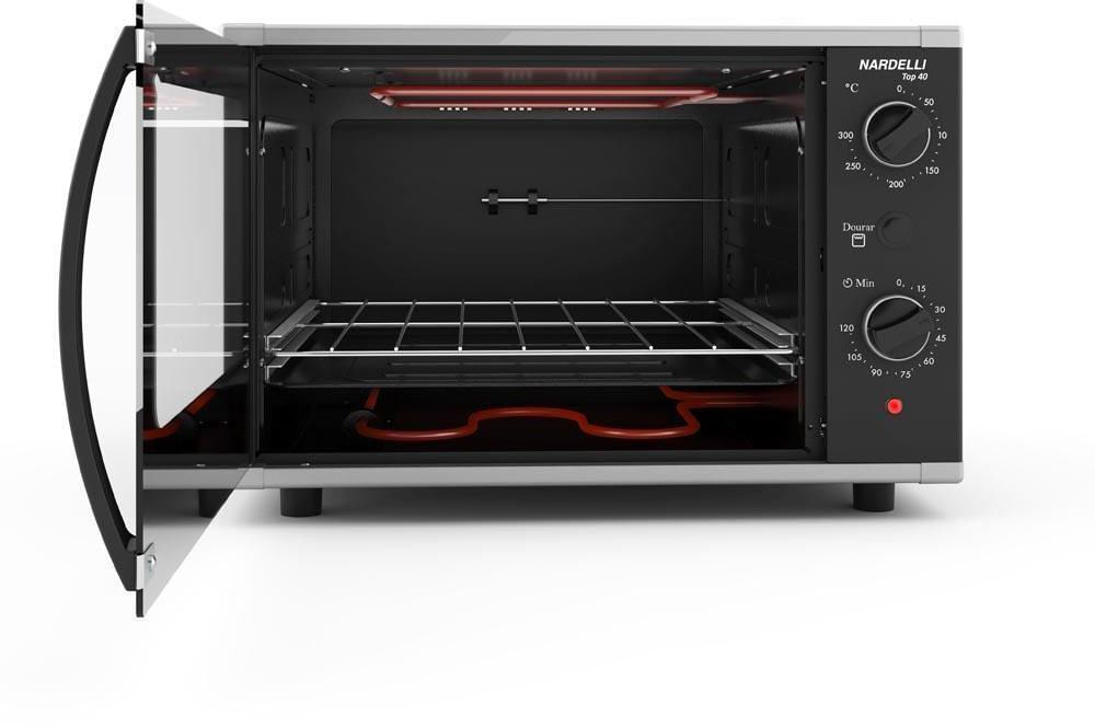 Encontraproduto.com.br - Forno Elétrico Nardelli Top40 com Timer 40 Litros Easy Clean 1700W