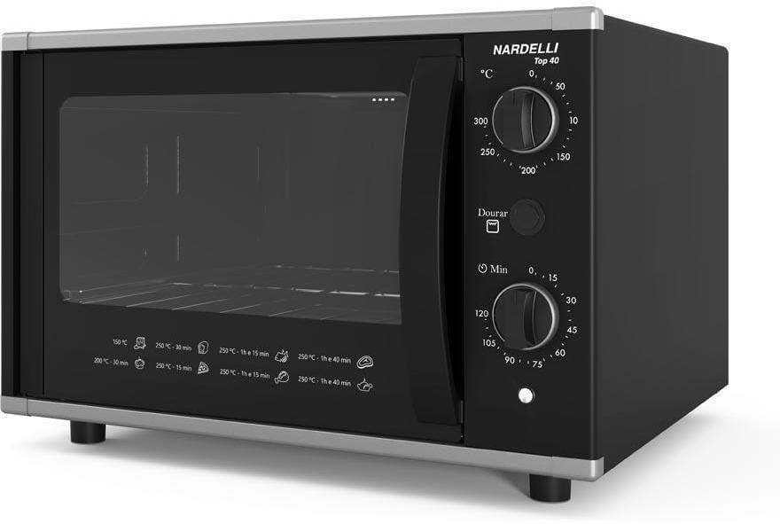Encontraproduto.com.br - Forno Elétrico Nardelli Top40 com Timer 40 Litros Easy Clean 1700W
