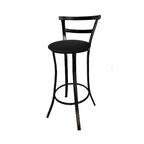 Banqueta Bar Prime 97cm X 42cm X 37 Cm Aço Preto Utilaço Preto
