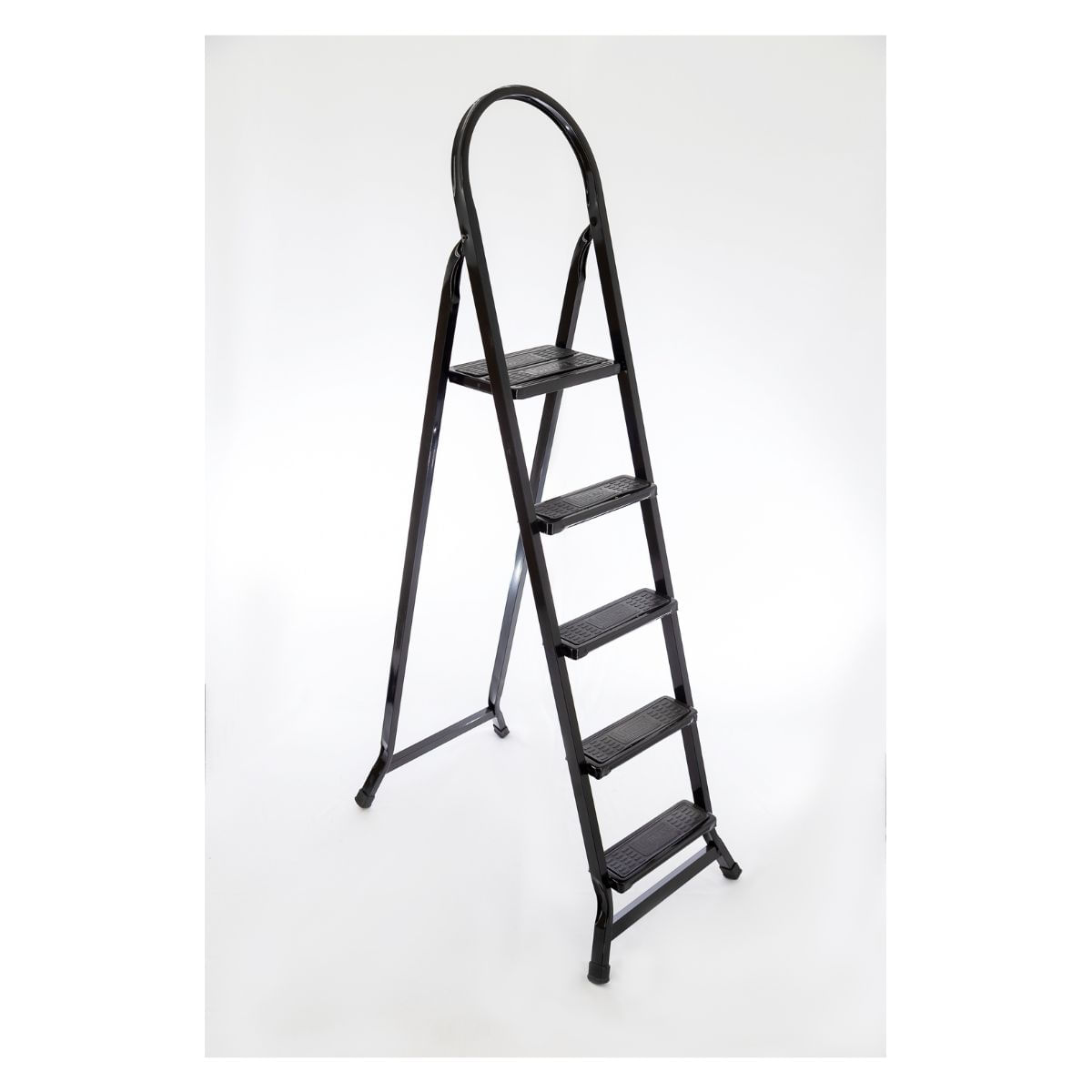 Encontraproduto.com.br - Escada Retangular De Aço 5 Degraus Udm-0429 Preto Utilaço