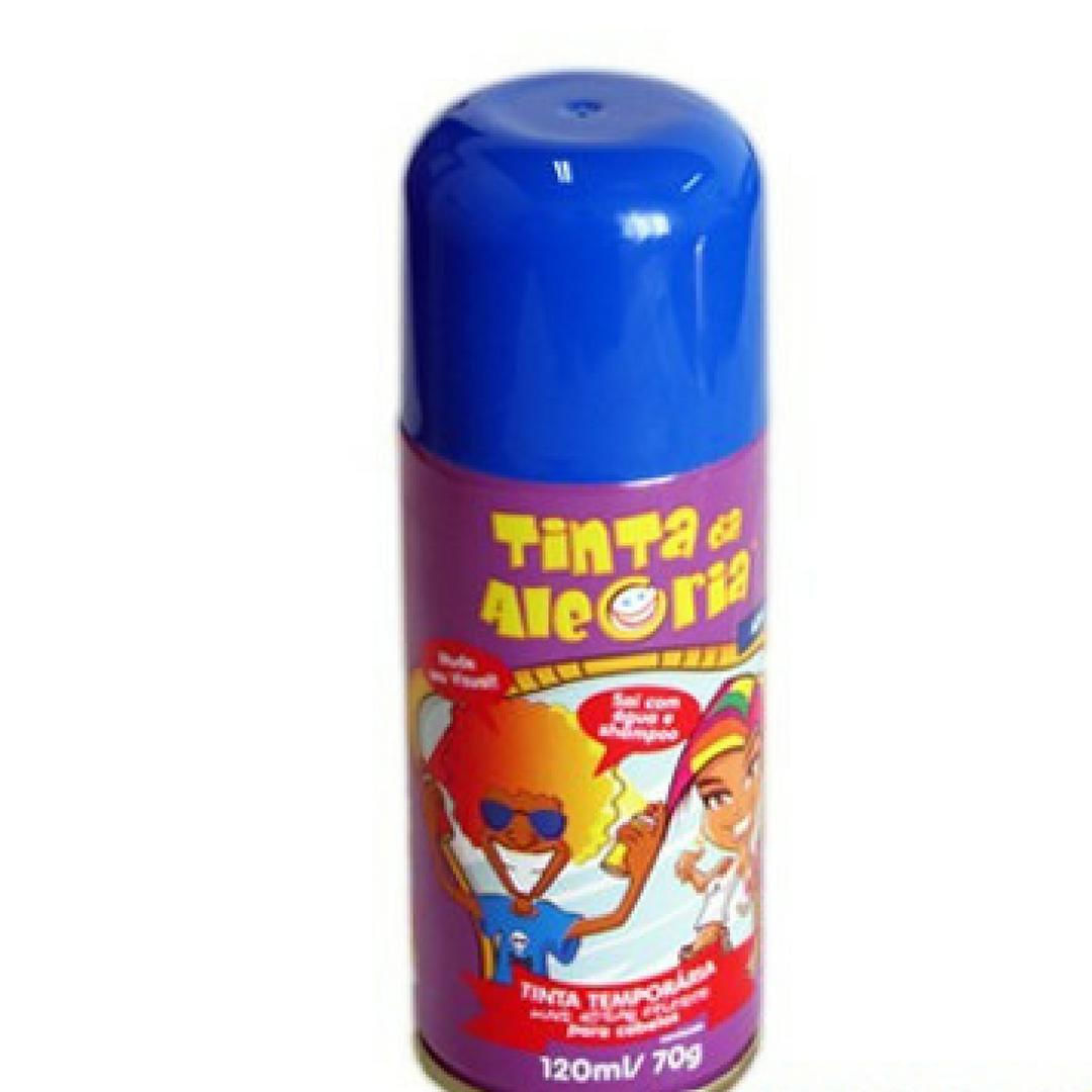Tinta Spray Para Cabelo 120Ml Azul