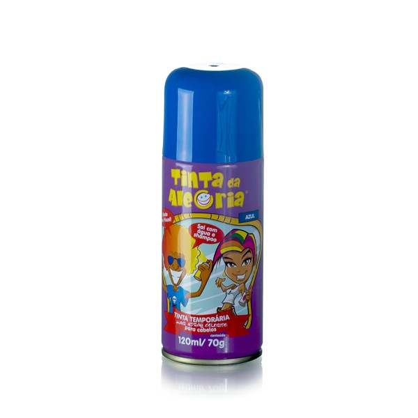 Encontraproduto.com.br - Tinta Spray Para Cabelo 120Ml Azul