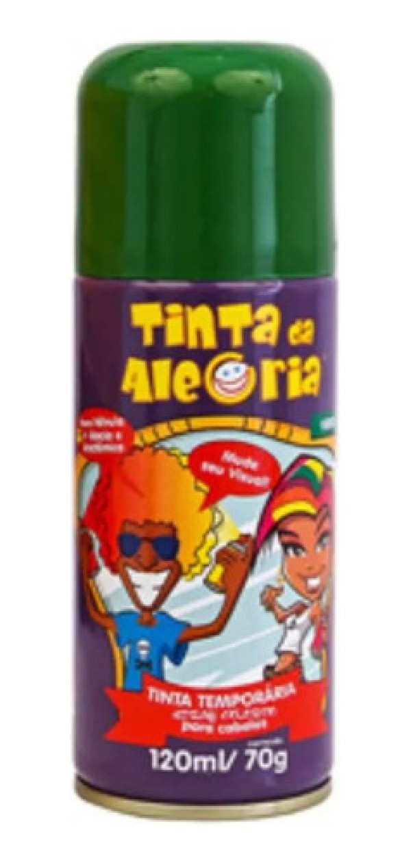 Tinta Spray Para Cabelo 120Ml Azul