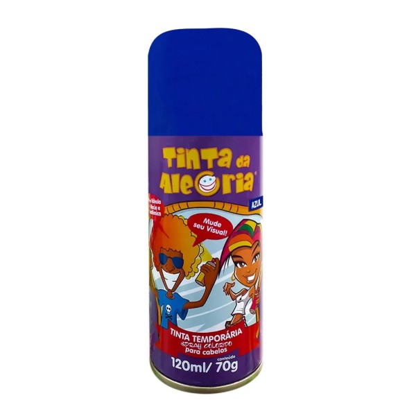 Encontraproduto.com.br - Tinta Spray Para Cabelo 120Ml Azul