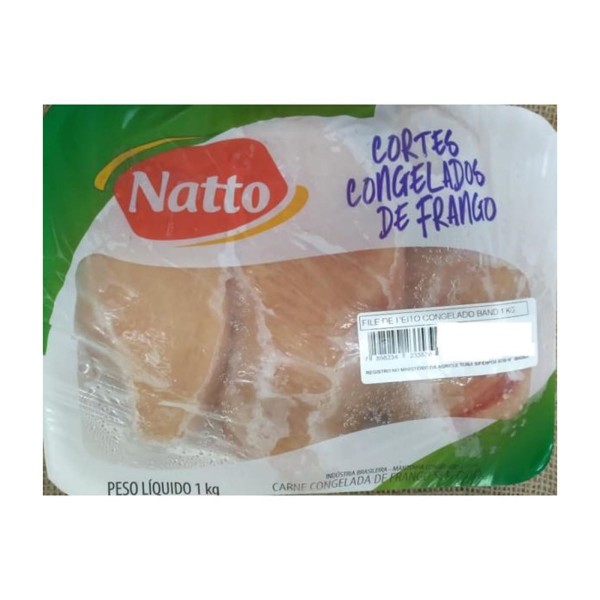 Encontraproduto.com.br - Filé de Peito de Frango Natto Congelado Bandeja com 1kg