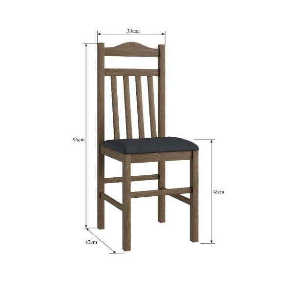 Encontraproduto.com.br - Conjunto Mesa de Jantar Fixa com 4 Cadeiras Assento Estofado Móveis Canção