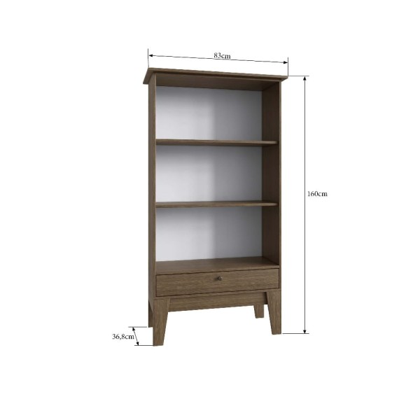Encontraproduto.com.br - Conjunto de Jantar Retrô Mesa Fixa 4 Cadeiras Estante Buffet Móveis Canção